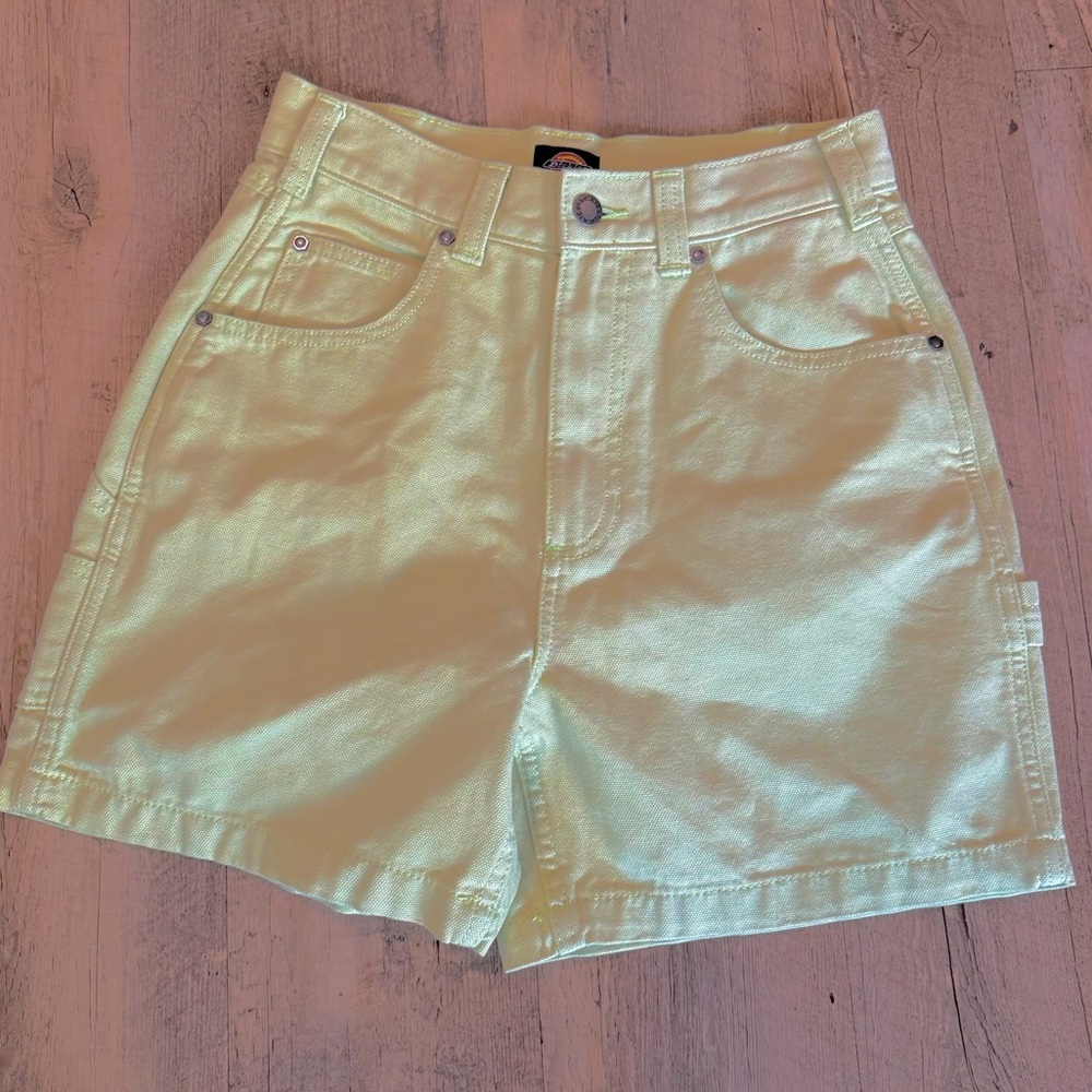 Dickies Women's Lime High-Rise Utility Shorts